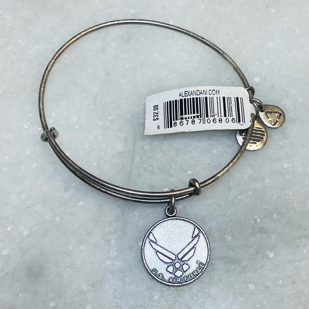 Alex and Ani NWT US Air Force Adjustable Bangle Bracelet 385